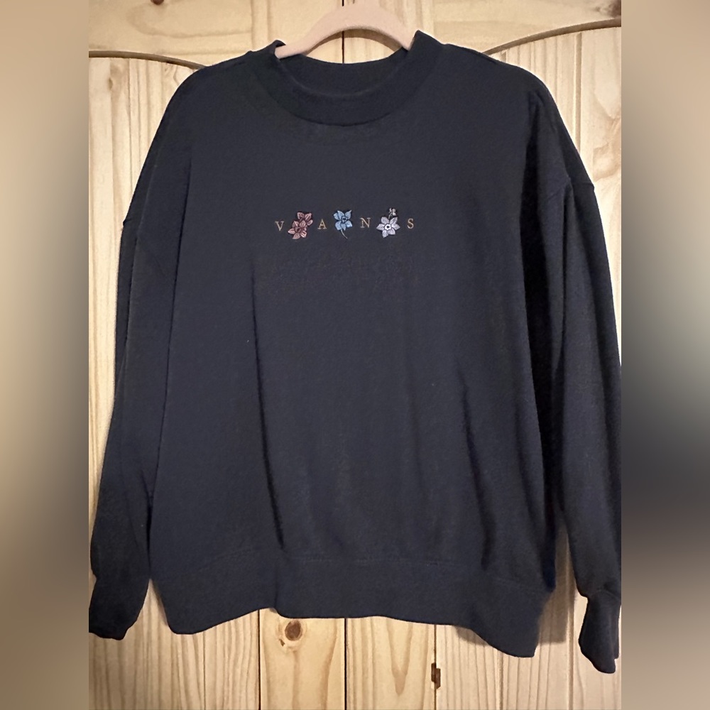 VANS unisex floral pullover size:small